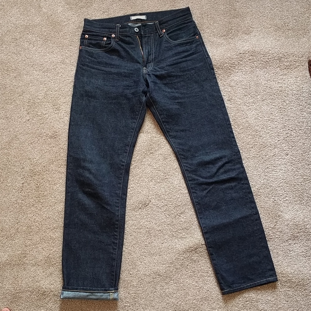 Uniqlo Straight Fit Selvedge Jeans 29x32